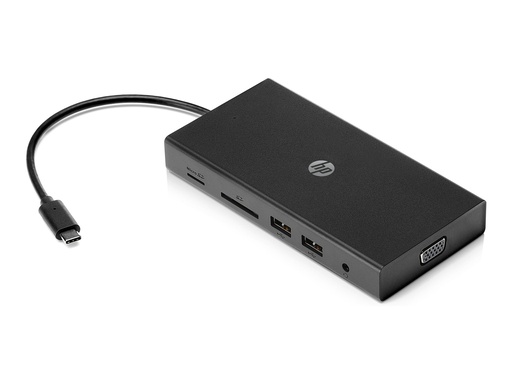 [1C1Y5AA#ABB] HP Travel Hub - Port Replicator - USB-C - VGA