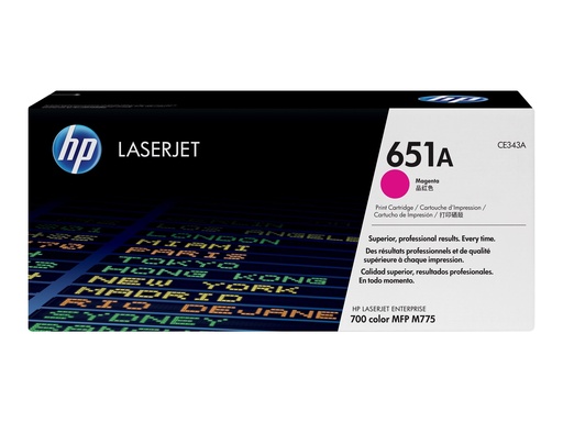 [CE343A] HP 651A - Magenta - original - LaserJet - Tonerpatrone (CE343A)