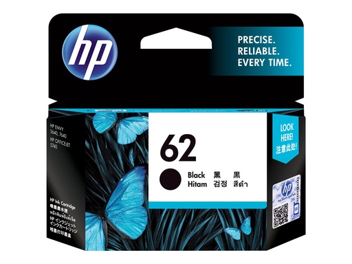 [C2P04AE#UUS] HP 62 - Schwarz - original - Tintenpatrone