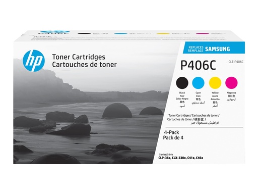 [SU375A] HP CLT-P406C - 4er-Pack - Schwarz, Gelb, Cyan, Magenta - original - Tonerpatrone (SU375A)
