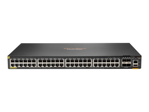 [S0M89A] HPE Aruba Networking CX 6200F 48G Class 4 PoE 4SFP+ 370W TAA Switch - Switch - max. Stapelentfernung 10 km - L3 - managed - 48 x 10/100/1000 (PoE+)