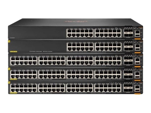 [R8Q67A] HPE Aruba 6200M 24G 4SFP+ Switch - Switch - max. Stapelentfernung 10 km - L3 - managed - 24 x 10/100/1000 + 4 x 1 Gigabit / 10 Gigabit SFP+ (Uplink / Stacking)