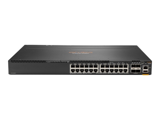 [JL664A] HPE Aruba 6300M - Switch - L3 - managed - 24 x 10/100/1000 + 4 x 1 Gigabit / 10 Gigabit / 25 Gigabit / 50 Gigabit SFP56 (Uplink / Stacking)